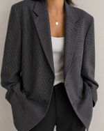 Blazer Vintage Pied-de-Poule Grafite Torriani