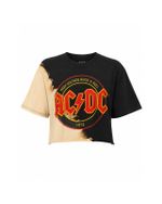 Camiseta Cropped AC/DC Tie Dye