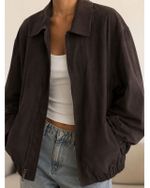 Jaqueta Suede Marrom Vintage JOS. A. BANK