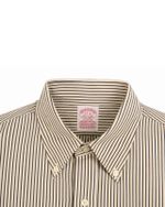 CAMISA SOCIAL VINTAGE BROOKS BROTHERS LISTRADA