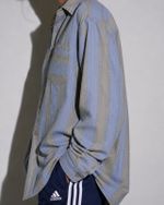 Camisa Territory Ahead Listrada Azul Vintage