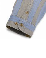 Camisa Territory Ahead Listrada Azul Vintage