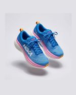 Tênis Hoka Bondi 8 Azul & Rosa