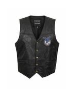 Colete Vintage Genuine Leather Biker