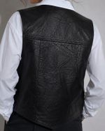 Colete Vintage Genuine Leather Biker