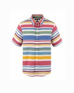 Camisa Tommy Hilfiger Cotton Linen Listrada
