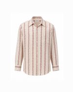 Camisa Vintage Mansfield Marshall Field Listrada Ornamental
