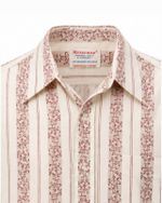 Camisa Vintage Mansfield Marshall Field Listrada Ornamental