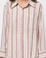 Camisa Vintage Mansfield Marshall Field Listrada Ornamental