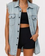 Colete Jeans Arizona Vintage Sem Manga