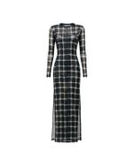 Vestido Tule Grid Night
