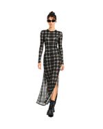 Vestido Tule Grid Night