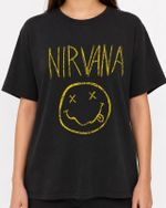 Camiseta Nirvana Smiley Grunge