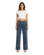 Calça True Religion Bobbi Baggy Cargo Jeans
