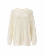 Tricot Vazado Off White com Estrela