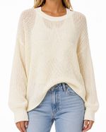 Tricot Vazado Off White com Estrela