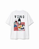 Camiseta Vino Dinner Party Branca