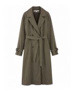 Trench Coat Perry Ellis Verde Oliva Vintage