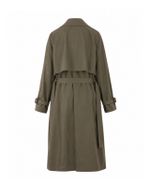 Trench Coat Perry Ellis Verde Oliva Vintage