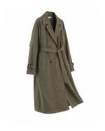Trench Coat Perry Ellis Verde Oliva Vintage