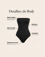 Body Essencial Preto Stacy