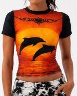 Blusa Sunset Dolphins – Old Summer