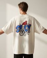Camiseta over Stacy off-white