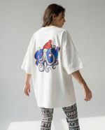 Camiseta over Stacy off-white
