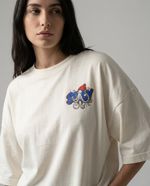 Camiseta over Stacy off-white