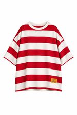 Camiseta Over Red Stripe