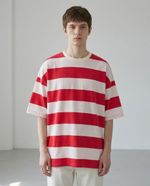 Camiseta Over Red Stripe