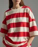 Camiseta Over Red Stripe