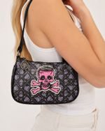 Bolsa Ed Hardy Pink Skull Crystal Y2K