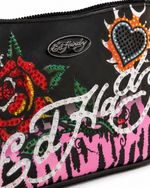 Bolsa Ed Hardy Pink Heart Rose Y2K