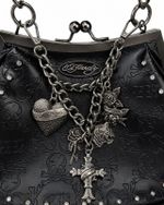 Bolsa Ed Hardy Black Charm Skull
