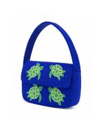 Bolsa Baguete Tartaruga Beaded Resort Vintage