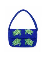 Bolsa Baguete Tartaruga Beaded Resort Vintage