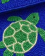 Bolsa Baguete Tartaruga Beaded Resort Vintage