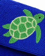 Bolsa Baguete Tartaruga Beaded Resort Vintage