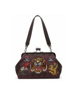 Bolsa Ed Hardy Tiger Crystal Frame Bag Y2K