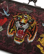 Bolsa Ed Hardy Tiger Crystal Frame Bag Y2K