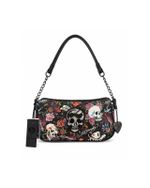 Bolsa Ed Hardy Skull Tattoo baguete icônica