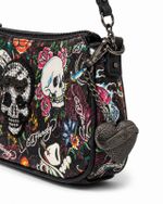 Bolsa Ed Hardy Skull Tattoo baguete icônica
