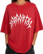 Camiseta Rock Studded Destroyed