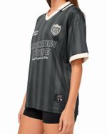 Camiseta Jersey Football Vintage Cinza