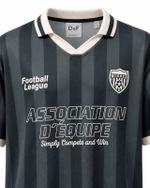 Camiseta Jersey Football Vintage Cinza