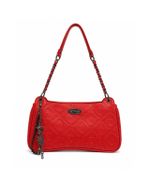 Bolsa Ed Hardy Red Skull Embossed Shoulder Bag