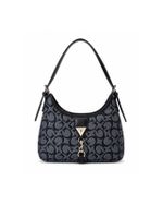 Bolsa Guess Monogram Shoulder Bag Preta