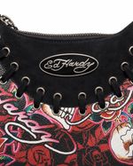 Bolsa Ed Hardy Fringe Skull Hobo Red