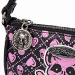 Bolsa Ed Hardy Pink Skull Mini Shoulder